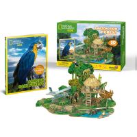 CubicFun Puzzle 3D National Geographic Kids Amazonský deštný prales 67 dílků 3