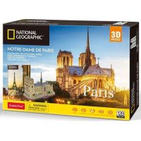 CubicFun 3D Puzzle National Geographic Notre Dame 128 dílků 3