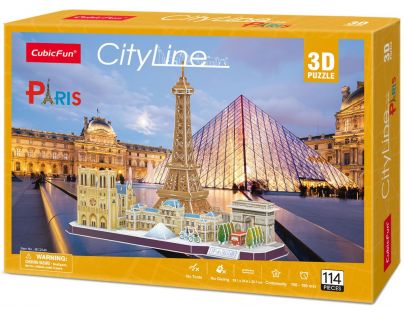 Cubic Fun Puzzle 3D Paříž 114 dílků