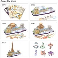 Cubic Fun Puzzle 3D Paříž 114 dílků 4