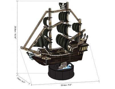 Puzzle 3D Queen Anne's Revenge 100 dílků