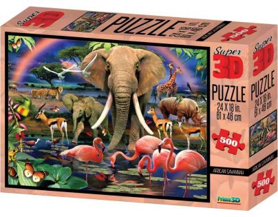 Prime 3D Puzzle 3D Safari 500 dílků