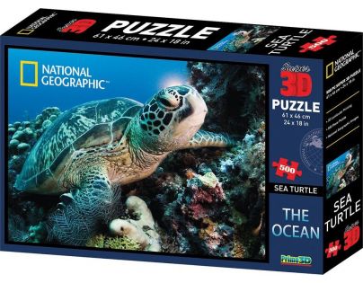 Puzzle 3D želva 500 dílků