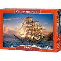 Puzzle Castorland Jachta a západ slunce 1500 dílků 2
