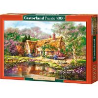 Puzzle Castorland Chaloupka malovaná 3000 dílků 2