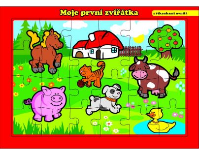 Puzzle deskové Moje první zvířátka farma 24 dílků