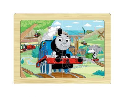 Tomáš a jeho přátelé 7215 - Puzzle dřevěné 12 ks na desce