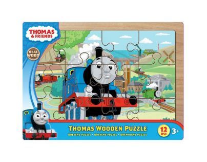 Tomáš a jeho přátelé 7215 - Puzzle dřevěné 12 ks na desce