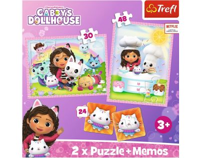 Trefl Puzzle Gábinčin kouzelný domeček 2v1 + pexeso
