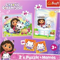 Trefl Puzzle Gábinčin kouzelný domeček 2v1 + pexeso 5