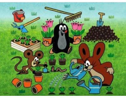 Puzzle Krtek zahradníkem 24d