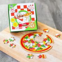 Puzzle mini Pizza 6 různých motivů 36 dílků 2