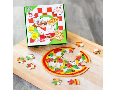 Puzzle mini Pizza 6 různých motivů 36 dílků