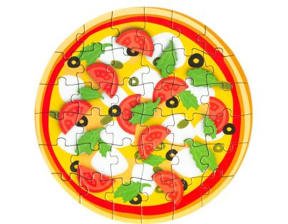 Puzzle mini Pizza 6 různých motivů 36 dílků