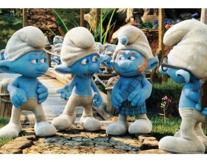 Puzzle Šmoulové100 dílů XL 3D