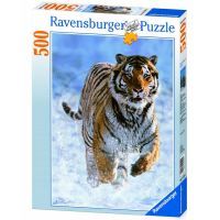 Ravensburger Puzzle Tygr na sněhu 500 dílků 2