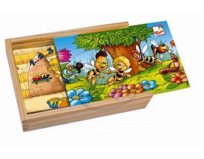 Bino 13607 - Dřevěné puzzle Včelka Mája