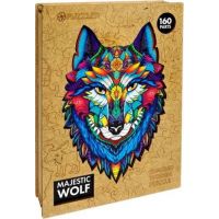 Puzzler Dřevěné barevné puzzle Majestátní vlk 5