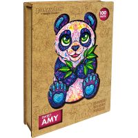 Puzzler Puzzle dřevěné barevné Milá Amy 100 dílků 5