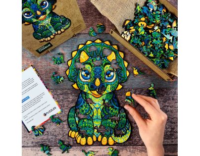 Puzzler Puzzle dřevěné barevné Milý Charlie 100 dílků
