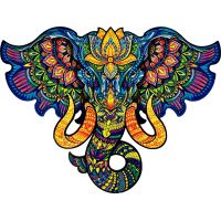 Puzzler Puzzle dřevěné barevné Posvátný slon 160 dílků 3