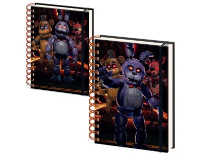 Pyramid International Five Nights At Freddys 3D kroužkový blok A5 Jump Scare