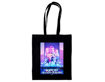 Pyramid International K-pop Demon Hunters taška plátěná černá (Key Art)