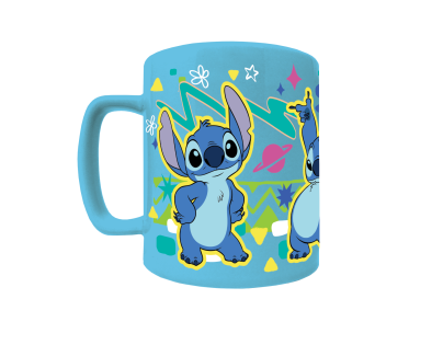 Pyramid International Lilo a Stitch hrnek s návlekem Stitch modrý