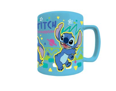 Pyramid International Lilo a Stitch hrnek s návlekem Stitch modrý