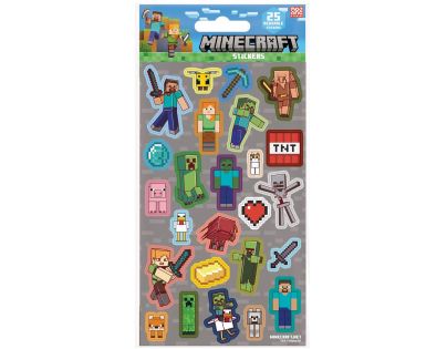 Pyramid International Minecraft Samolepky šedé