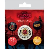 Pyramid International Set odznaků Stranger Things Helfire Club