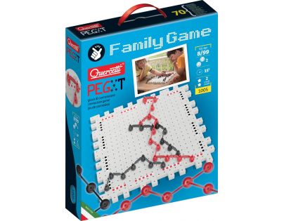 Quercetti Family Game PegXt strategická propojovací hra