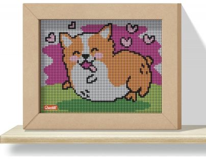 Quercetti Pixel Art 4 Kawaii Corgi mozaika z kolíčků