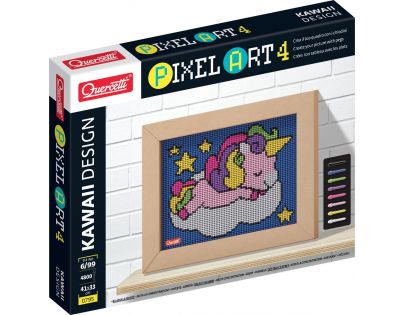 Quercetti Pixel Art 4 Kawaii Unicorn mozaika z kolíčků