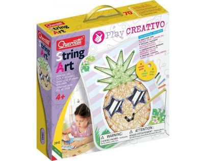 Quercetti Play Creativo String Art Fancy kreslení pomocí nití a kolíčků