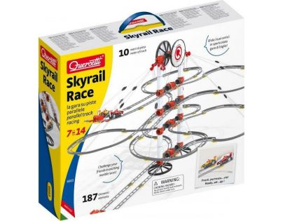 Quercetti Skyrail Race parallel track racing Dvojitá závěsná kuličková dráha