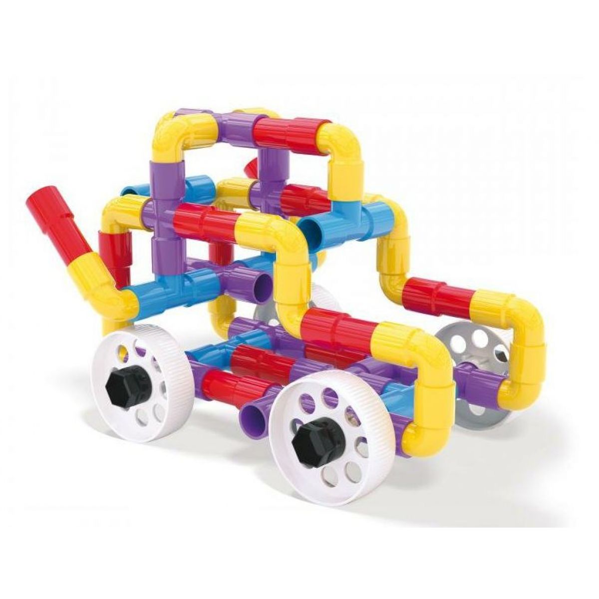 Quercetti 4175 Tubation – Gioco Di Costruzioni Con Tubi Colorati, Per Bambini Dai 3 Anni, Fatto In Italia