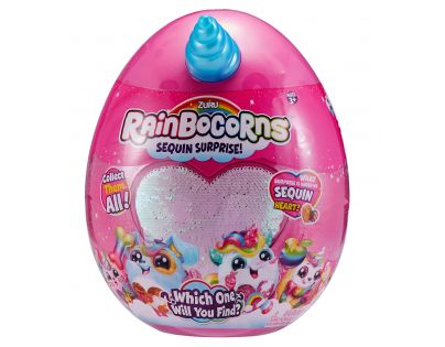 Rainbocorns plyšový jednorožec modrý roh