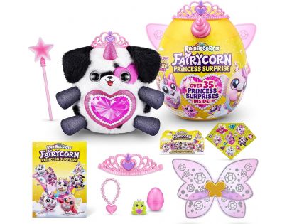 Rainbocorns Plyšový jednorožec s korunkou pejsek