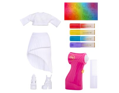 Rainbow High Air Brush panenka - fialové oči