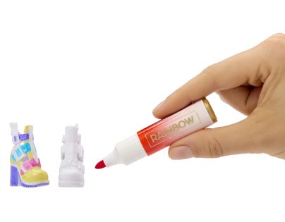 Rainbow High Air Brush panenka - fialové oči