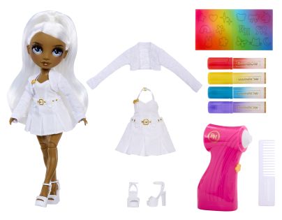 Rainbow High Air Brush panenka - šedé oči