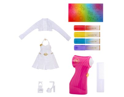 Rainbow High Air Brush panenka - šedé oči