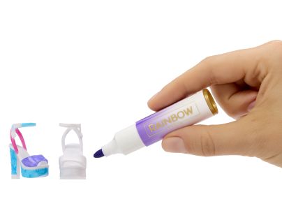 Rainbow High Air Brush panenka - šedé oči