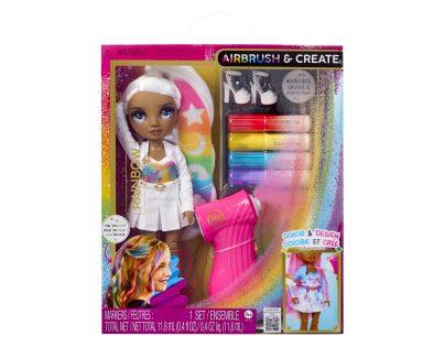 Rainbow High Air Brush panenka - šedé oči