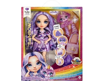 Rainbow High Fashion panenka se zvířátkem Violet Willow