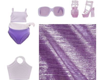 Rainbow High Fashion panenka v plavkách Violet Willow - Poškozený obal