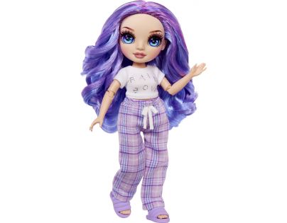 Rainbow High Junior Fashion panenka v pyžamu Violet Willow