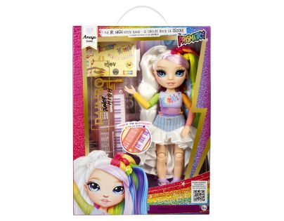 Rainbow High Junior Fashion panenka v rockové kapele - Amaya