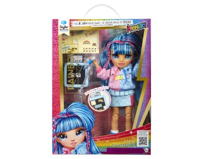 Rainbow High Junior Fashion panenka v rockové kapele - Skyler